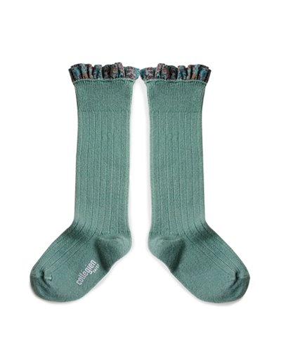 Elisabeth Liberty® Ruffle Knee-High Socks 748_MINT