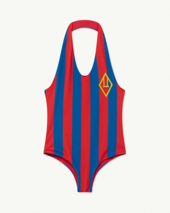 FISH KIDS SWIMSUIT Red Stripes