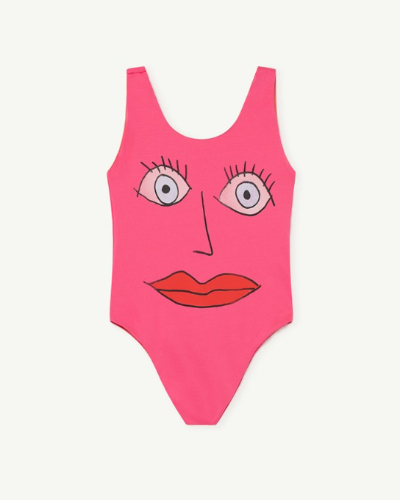 TROUT KIDS SWIMSUIT_Pink Face_S22048_250_BO