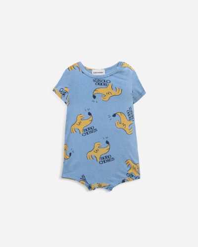 Sniffy Dog all over playsuit_122AB045