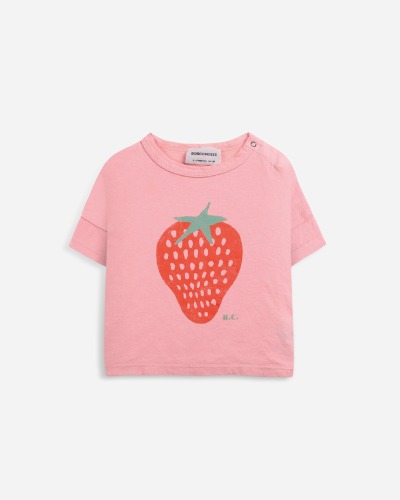Strawberry short sleeve T-shirt_122AB002