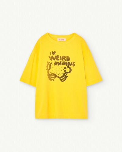 ROOSTER OVERSIZE KIDS T-SHIRT Yellow_F23003-095_CT