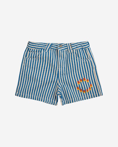 Bobo Choses Circle stripes woven shorts_124AC083