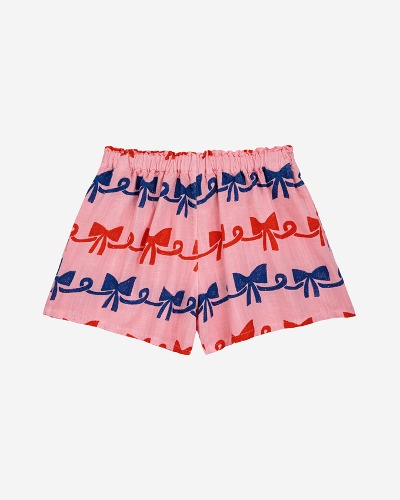 Ribbon Bow all over woven shorts_124AC075