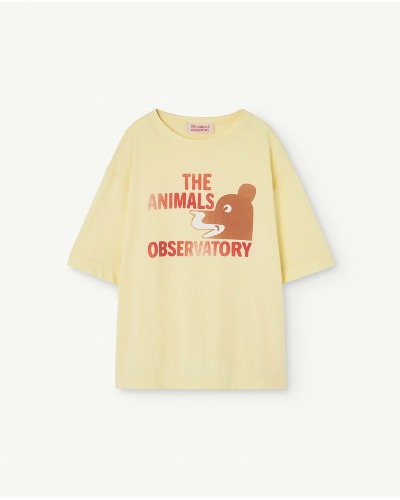 ROOSTER OVERSIZE KIDS T-SHIRT_Soft Yellow_S24021-081_CN