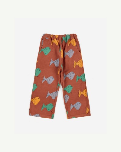 Multicolor Fish all over woven pants_123AC093