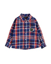 Flanell Check woven shirt_Navy_2272011067