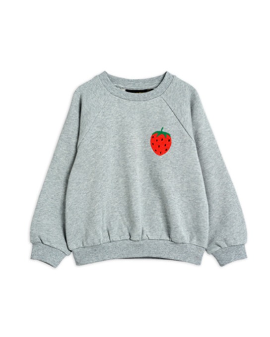 Strawberry emb sweatshirt-Grey melange_2122017494