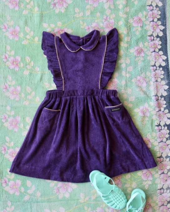 apron dress_purple terry_S21REPUT