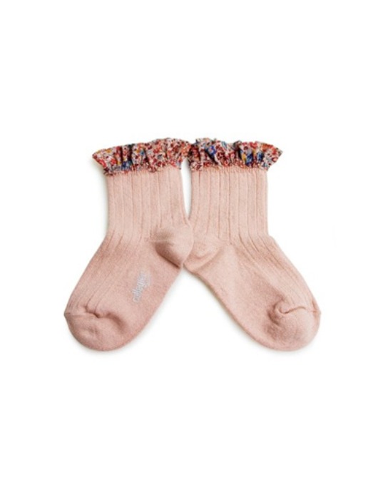 Charlotte Liberty Ruffle Ankle Socks 331_PINK