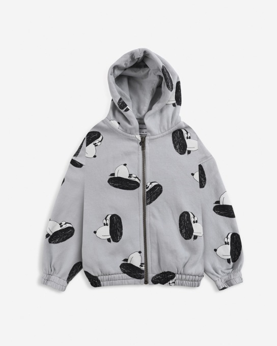 Doggie All Over zipped hoodie_221AC042