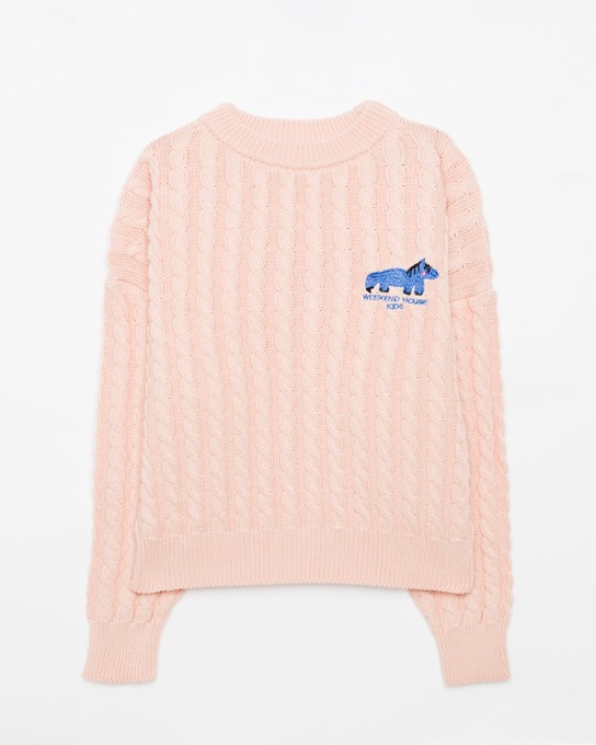 Pink cable knit sweater_WHK_FW21_299