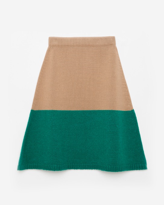 Green bouclé skirt_WHK_FW21_313