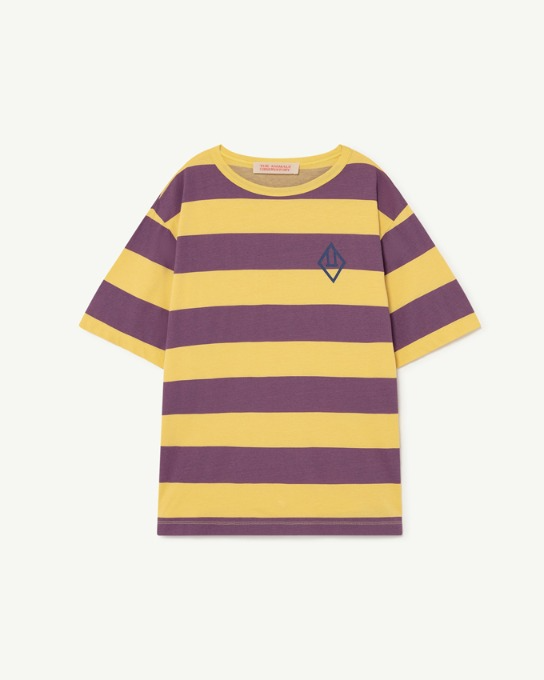 ROOSTER OVERSIZE KIDS+ T-SHIRT_Yellow Stripes_S22004_247_AR