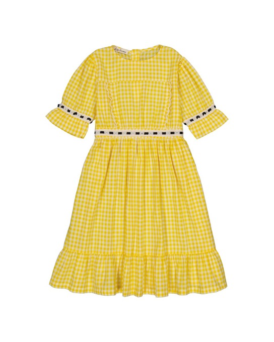 Methis dress-Vichy Yellow_SS22-MDVY