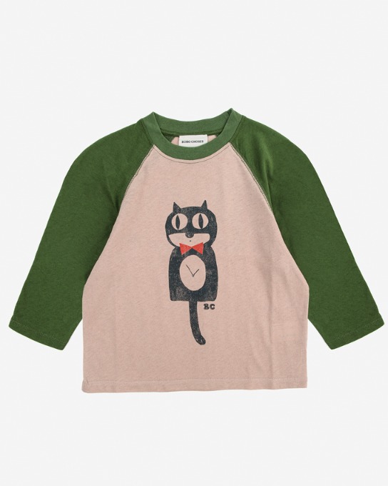 Cat OClock long sleeve T-shirt_222AC006