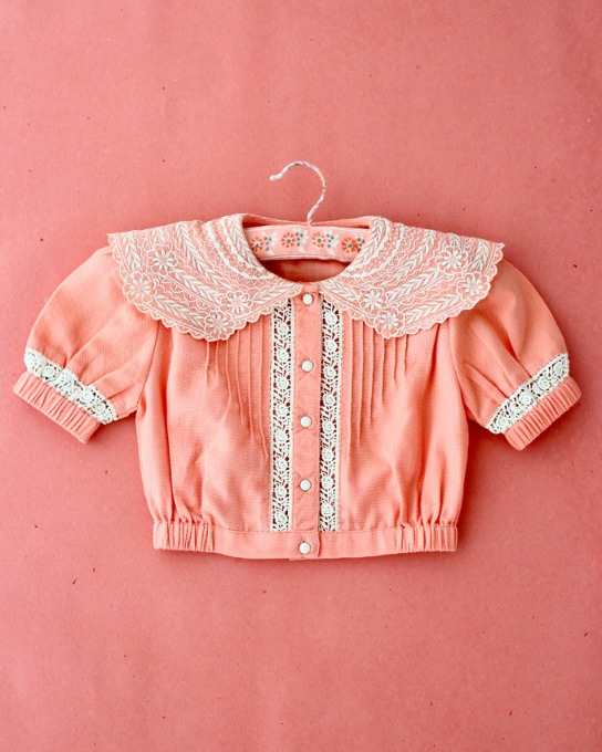 CROP SHIRT _Pink Pique fabric_N47-SS23