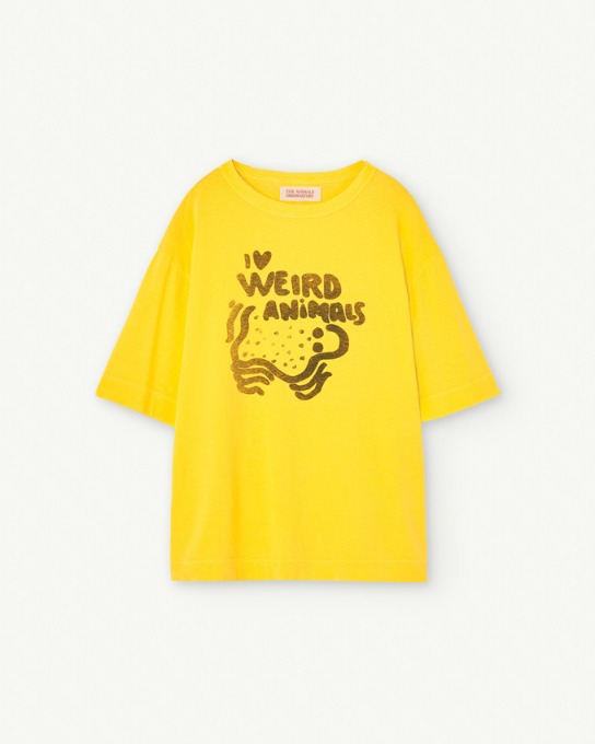 ROOSTER OVERSIZE KIDS T-SHIRT Yellow_F23003-095_CT