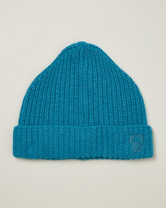 Turquoise Knit Beanie_AW23MS128_Turquoise