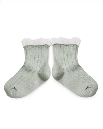 Margaux Tulle Ankle Socks 876_LIGHT MINT
