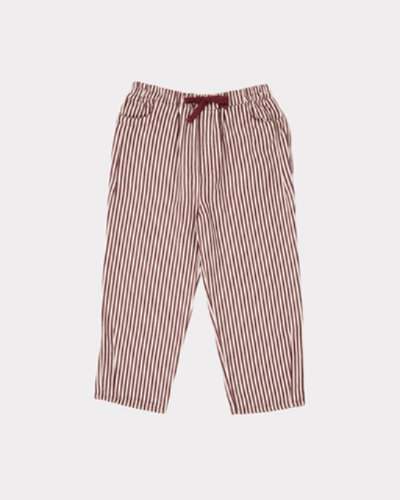 SQUID TROUSERS_S21BR BROWN STRIPE_6203423500