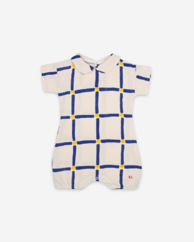 Cube All Over Woven Playsuit _121AB028