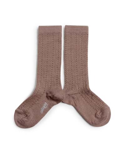 Adele Pointelle Merino Wool Knee-High Socks_5553_875
