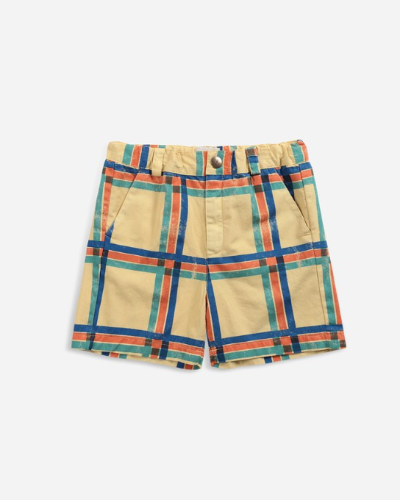 Square woven bermuda shorts_122AC064