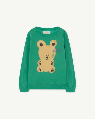 BEAR KIDS+ SWEATSHIRT Green_Brown Bear_F22003-206_EL