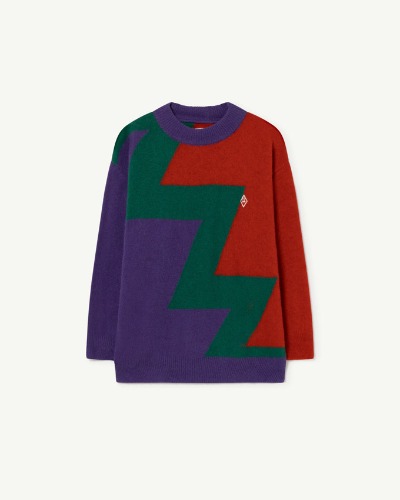 TRICOLOR BULL KIDS+ SWEATER Red_Logo_F22108-038_CE