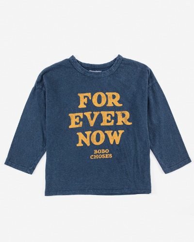 Forever Now yellow long sleeve T-shirt_222AC005