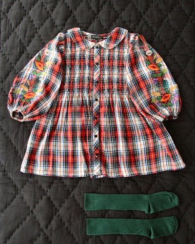 TUNIQUE BLOUSE_Red check_N24-W22