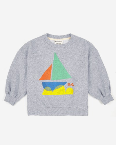 Multicolor Sail Boat sweatshirt_123AC037