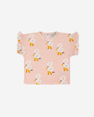Pelican all over ruffle T-shirt_123AB012