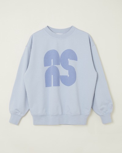 Oversized Sweatshirt_Grey Blue Fleece_MS079_Grey Blue