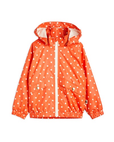 Polka woven dot sporty jacket_Red_2321010542