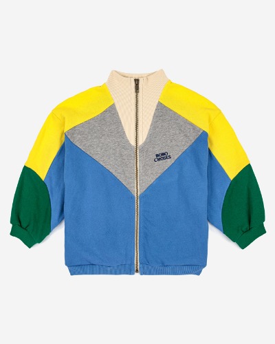 Color Block zipped sweatshirt_123AC053