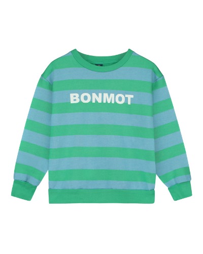 Sweatshirt stripe Bonmot_Greenlake_SS23-SW12-GRE