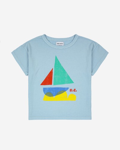 Multicolor Sail Boat T-shirt_123AC001