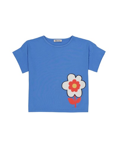 Crop t-shirt_Blue Anemone_SS23-CTPBFL