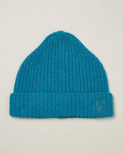 Turquoise Knit Beanie_AW23MS128_Turquoise