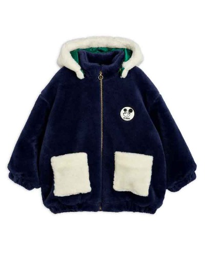 Whats cooking faux fur jacket_Navy_2371010467
