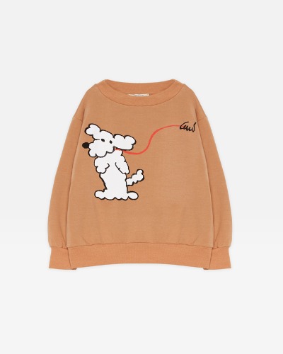 Dog sweatshirt_Camel_WHK_23FW_860