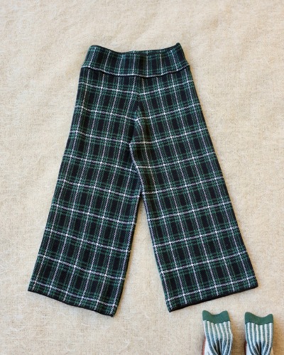Green checks pants_N63-AW23