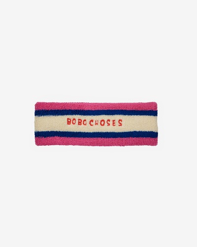 Bobo Choses pink towel headband_124AI036