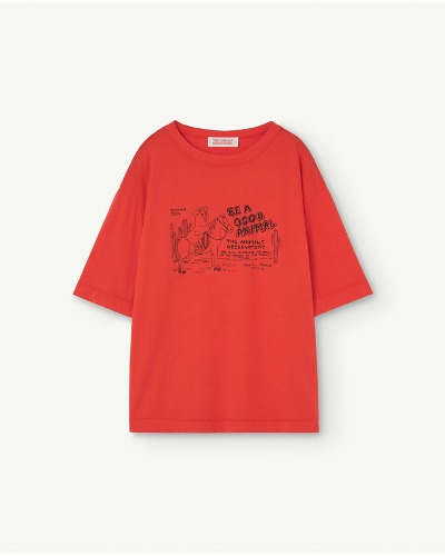 ROOSTER OVERSIZE KIDS T-SHIRT_Red_S24021-307_CQ