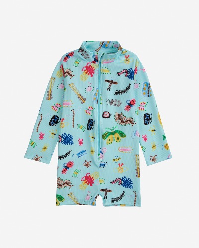 Baby Funny Insects all over swim overall_124AB119