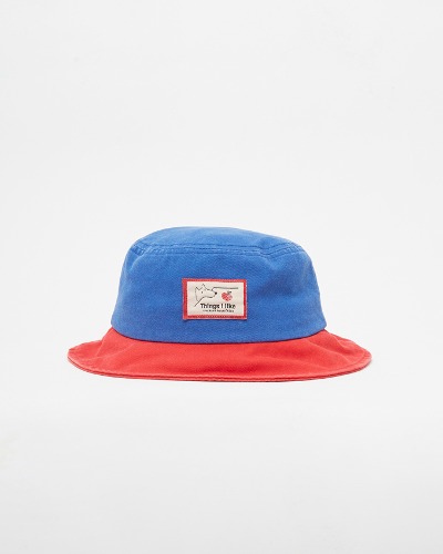 Things I like bucket hat_Blue and red_SS24101